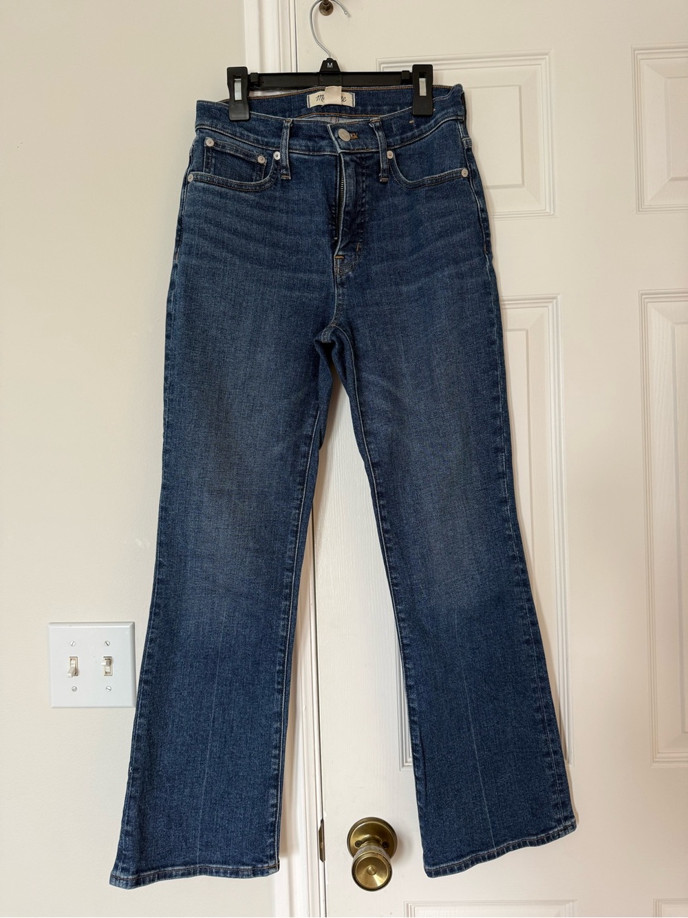 Madewell Mid rise kick out jeans